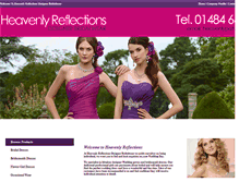 Tablet Screenshot of heavenlyreflectionsdesignerbridalwear.co.uk